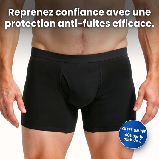 Boxer d’incontinence ultra-absorbant Homme