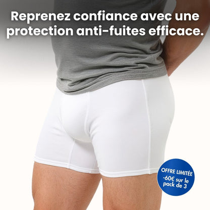 Boxer d’incontinence ultra-absorbant Homme