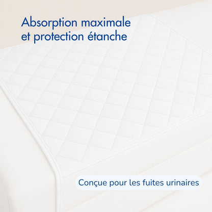 Alèse d'incontinence lavable et réutilisable