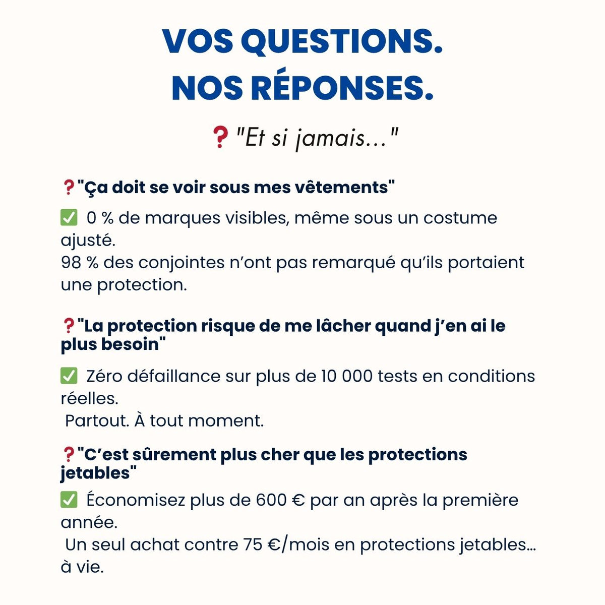 Caleçon d'incontinence ultra-absorbant Homme