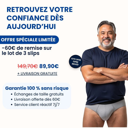 Slip d’incontinence ultra-absorbant Homme