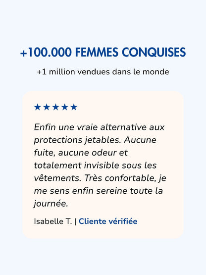 Culotte taille haute confort d’incontinence